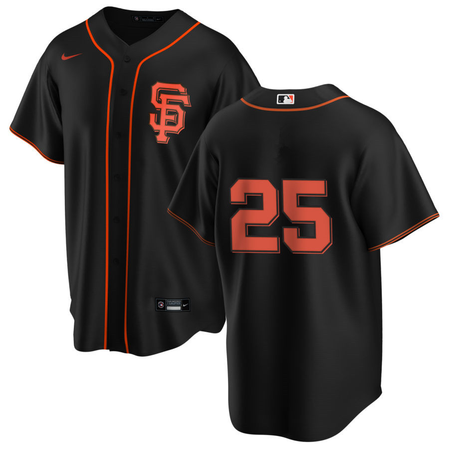 Nike Men #25 Barry Bonds San Francisco Giants Baseball Jerseys Sale-Black